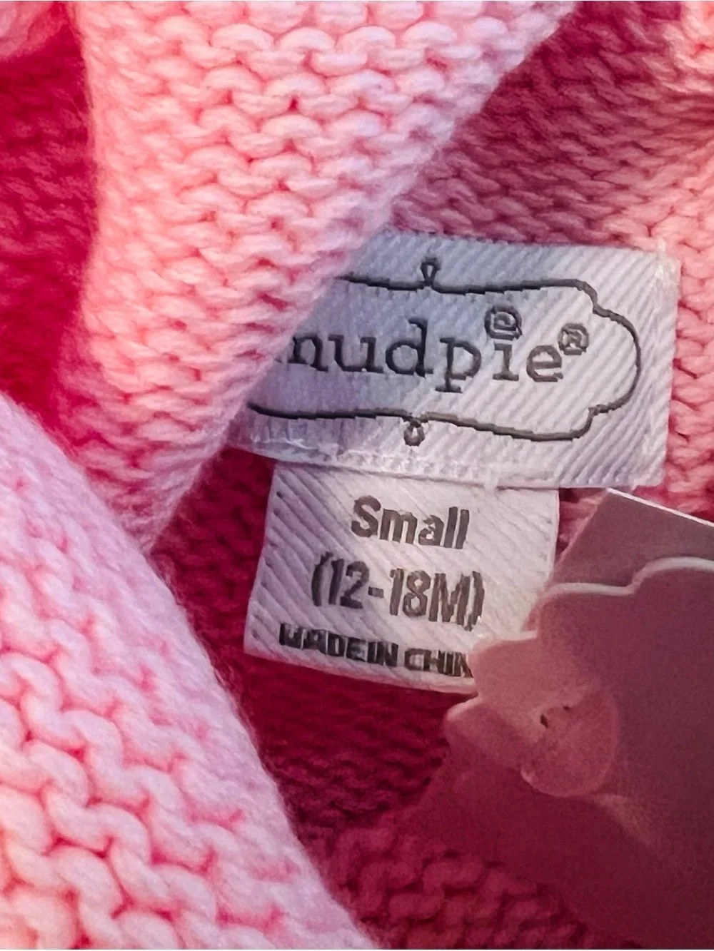 Mud Pie Pink Roll-neck Santa Sweater 12-18 Months